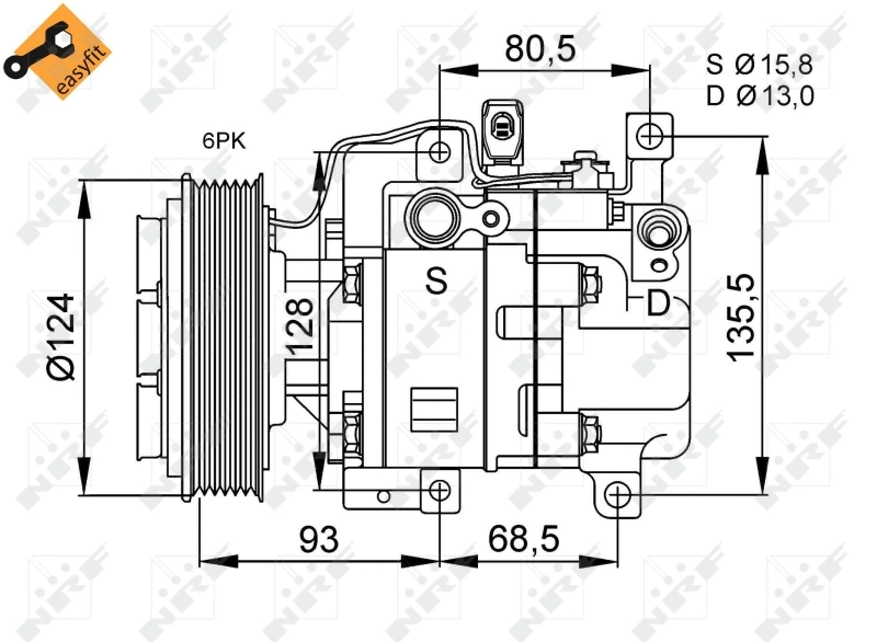 32408 NRF Compresor climatizador