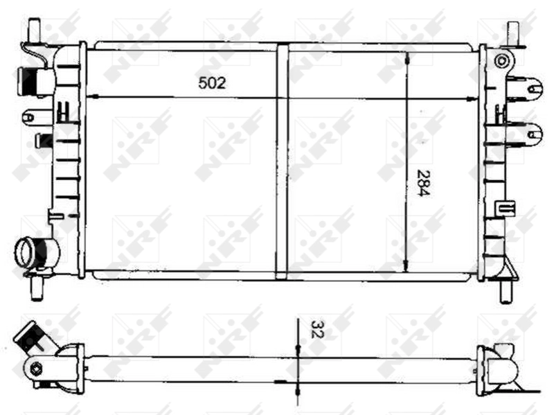 Radiador 50100 NRF