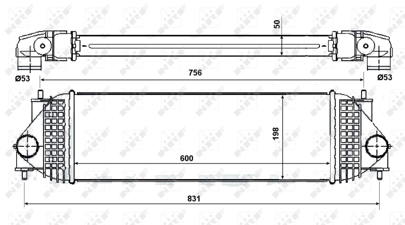 Intercooler 30393 NRF