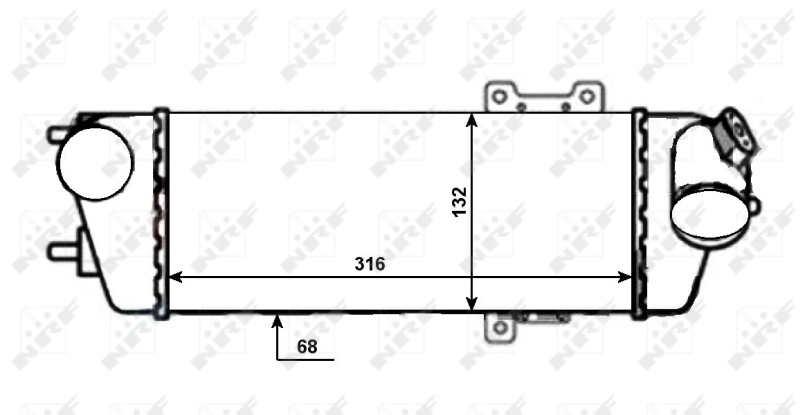 Intercooler 30525 NRF