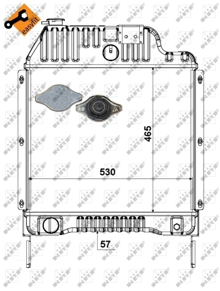 Radiador 52181 NRF