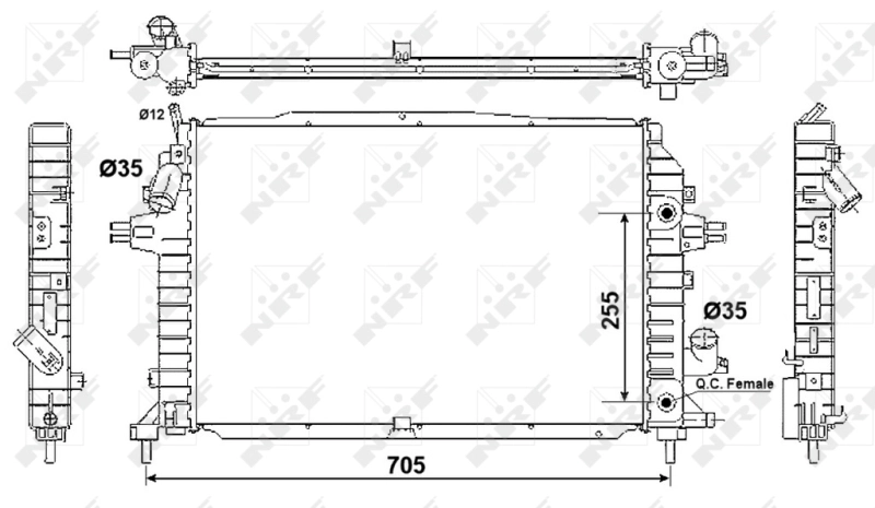 Comprar 53082 NRF Radiador de auto