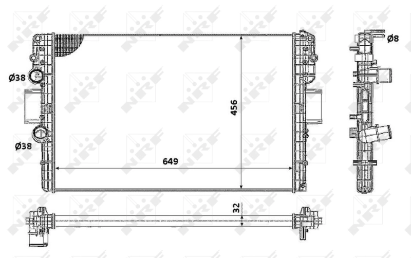 Comprar 58361 NRF Radiador de auto