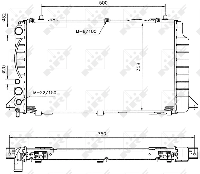 Comprar 50527 NRF Radiador de auto