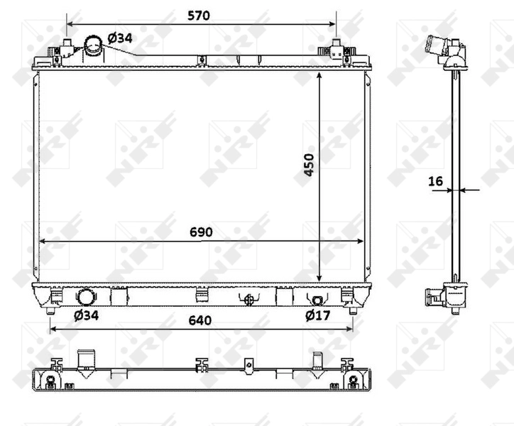 Comprar 53917 NRF Radiador de auto