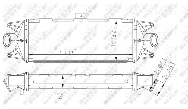 Intercooler 30879 NRF