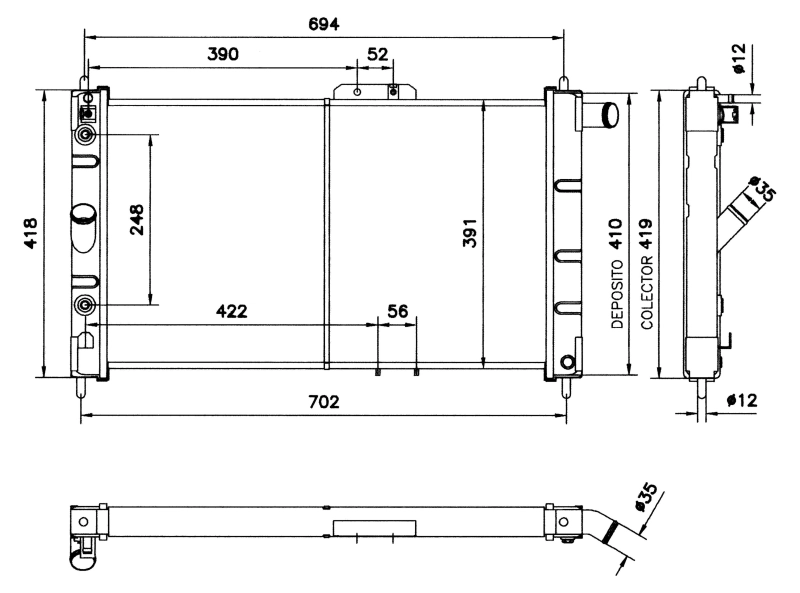 52056 NRF Refrigeración del motor