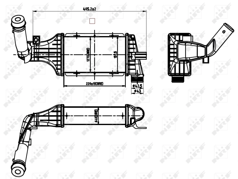Intercooler 30428 NRF