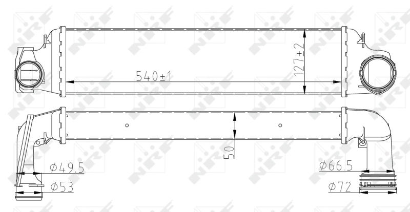 Intercooler 30154A NRF