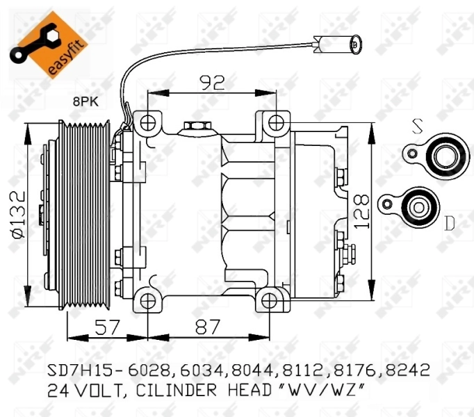 Comprar 32412 NRF Compresor de aire acondicionado coche