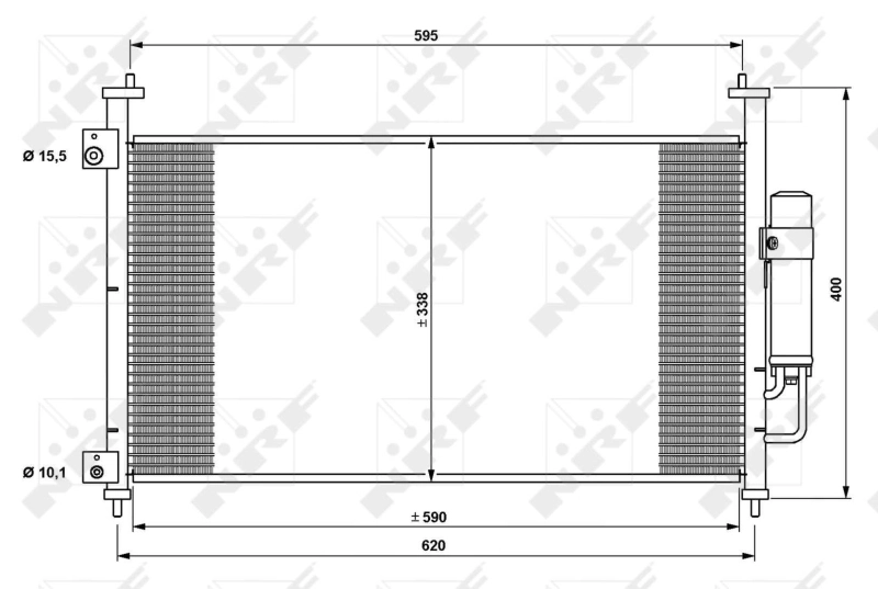 Aire acondicionado capacitor Honda Civic VIII hatchback (FK, FN) (2005 - 2012) precio, desde 91,42 EUR