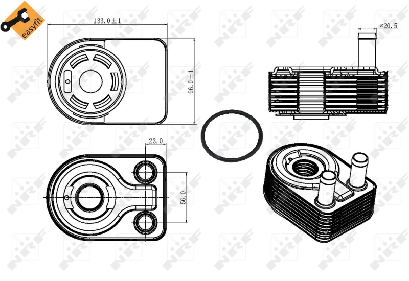 Enfriador de aceite  Ford EJ6GA