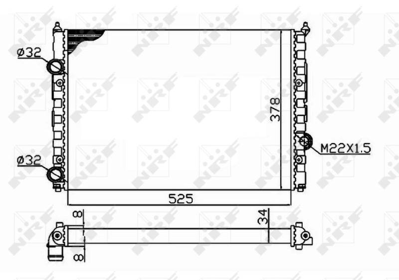 Comprar 58947 NRF Radiador de auto