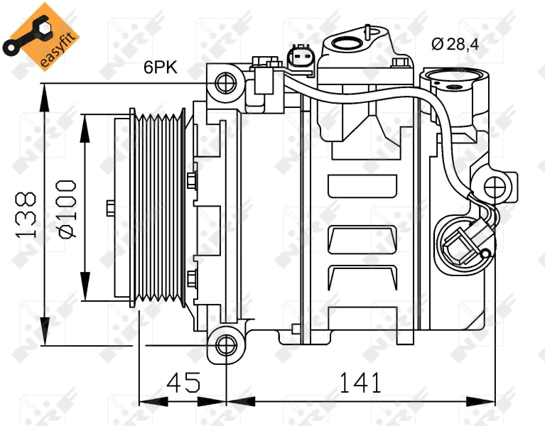 Comprar 32256 NRF Compresor de aire acondicionado coche