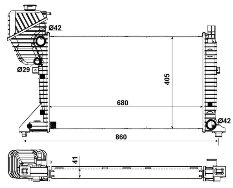 Comprar 55348A NRF Radiador de auto
