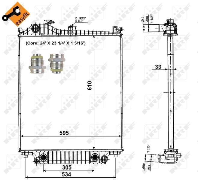Radiador 56032 NRF