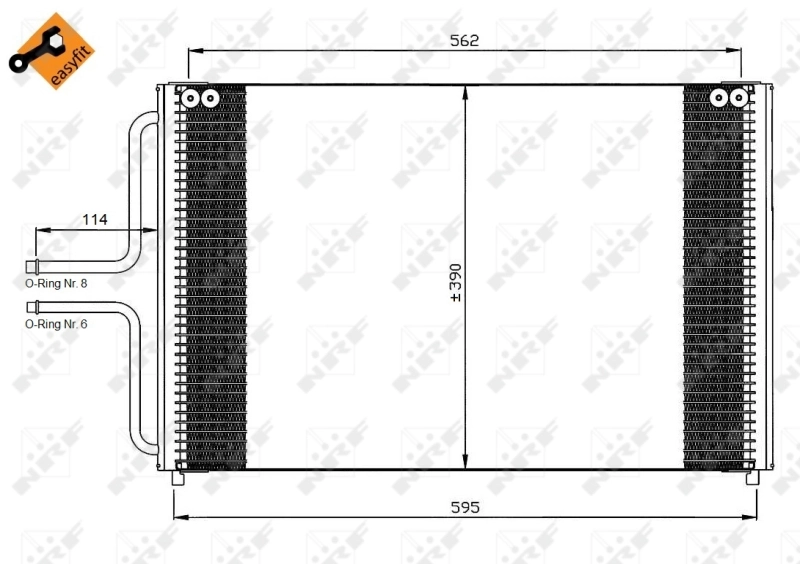 35533 NRF Radiador de aire acondicionado