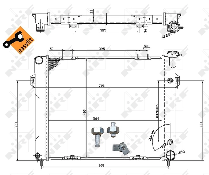 Radiador de água NRF 50202