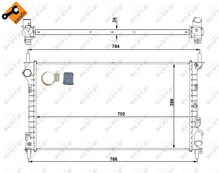 Radiador 53713 NRF