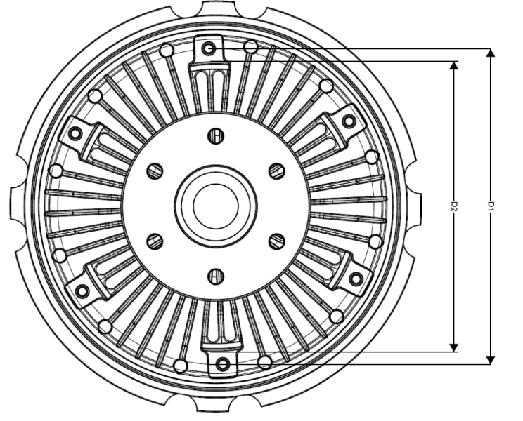Embrague viscoso de ventilador 49124 NRF
