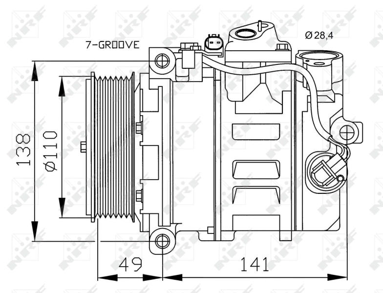 Comprar 32729 NRF Compresor de aire acondicionado coche