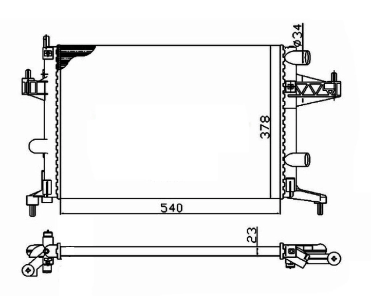 Radiador 509596 NRF