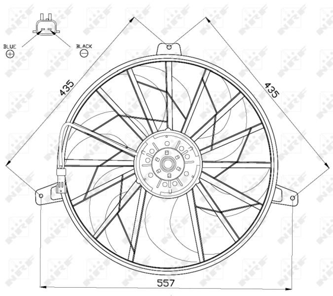 Ventilador de radiador NRF 47524 precio, desde 125,70 EUR