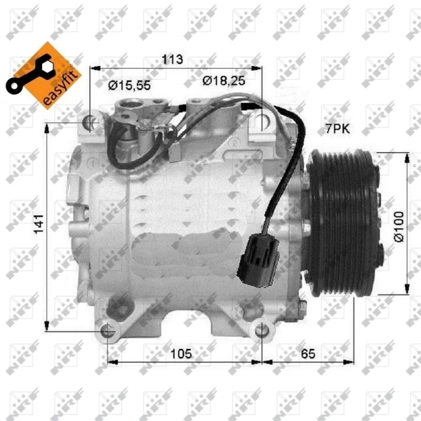 Comprar 32448 NRF Compresor de aire acondicionado coche