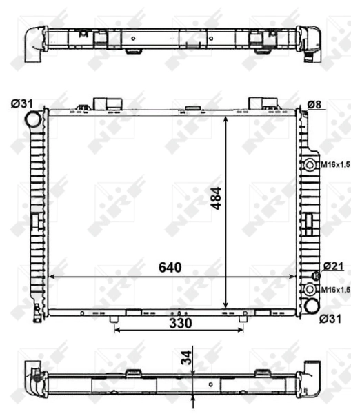 Comprar 58100 NRF Radiador de auto