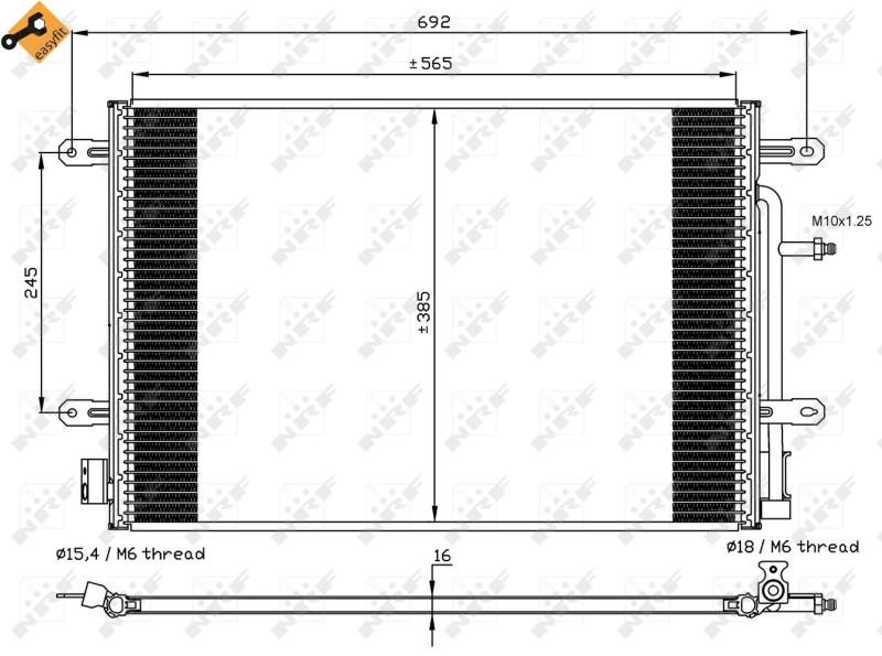 Aire acondicionado capacitor NRF 35560 precio, desde 77,22 EUR