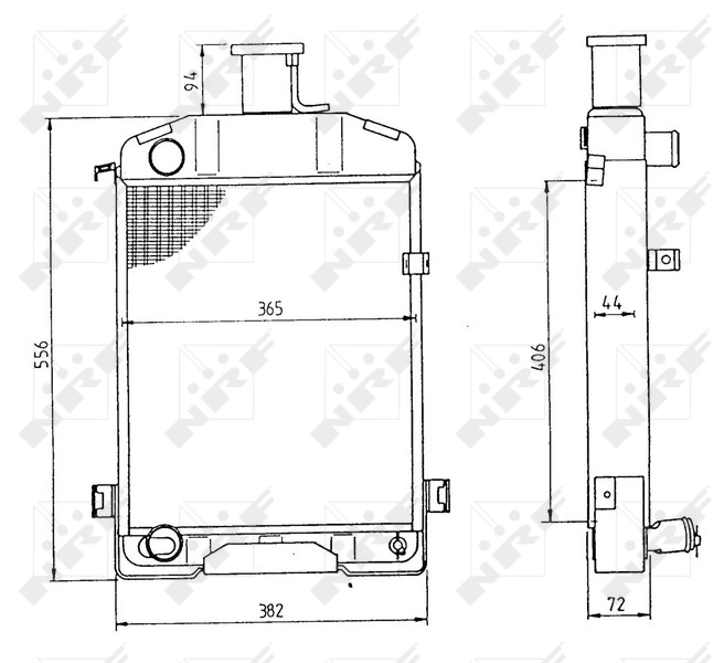 Radiador 54028 NRF