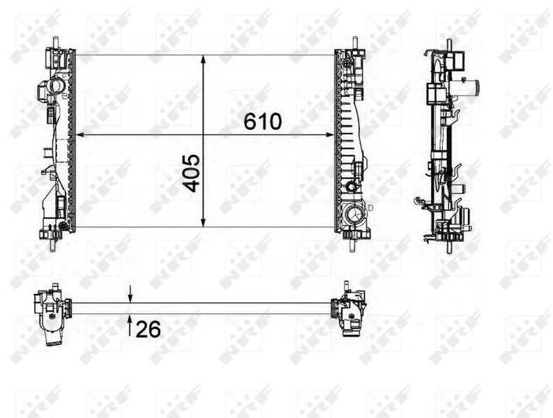 Comprar Radiador de refrigeración del motor Alfa Romeo Giulietta  940 a bajo precio