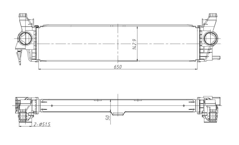 Intercooler 309383 NRF