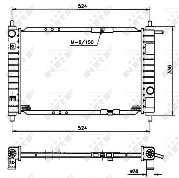 Comprar 53250 NRF Radiador de auto