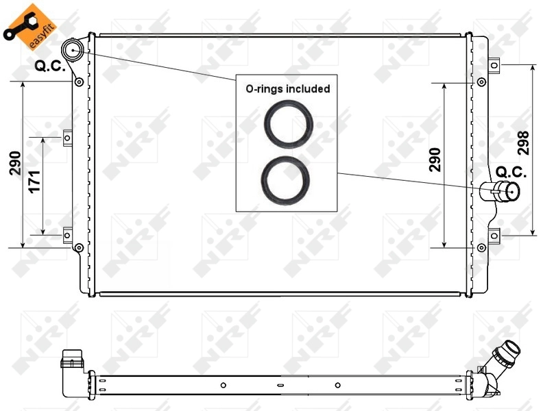 Radiador de água NRF 53425