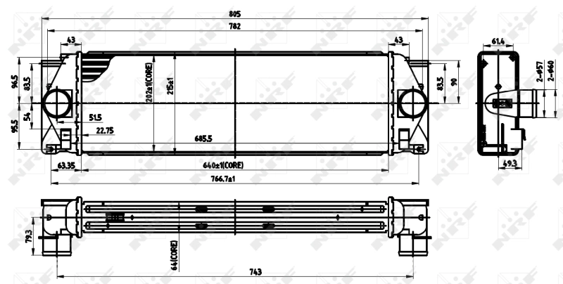 Intercooler 30310 NRF