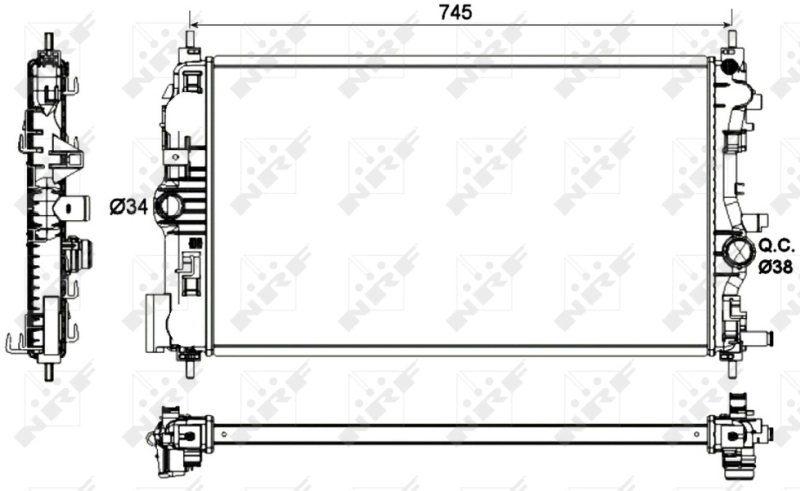 Radiador 53129 NRF