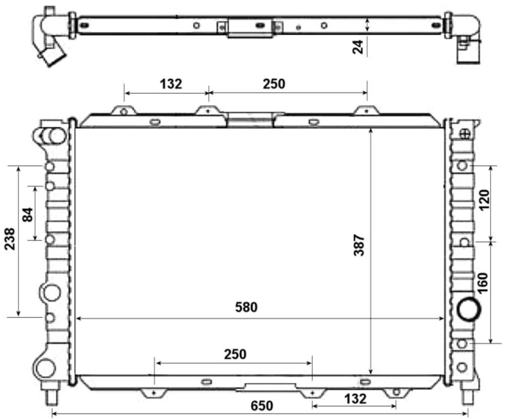 Radiador 58202 NRF