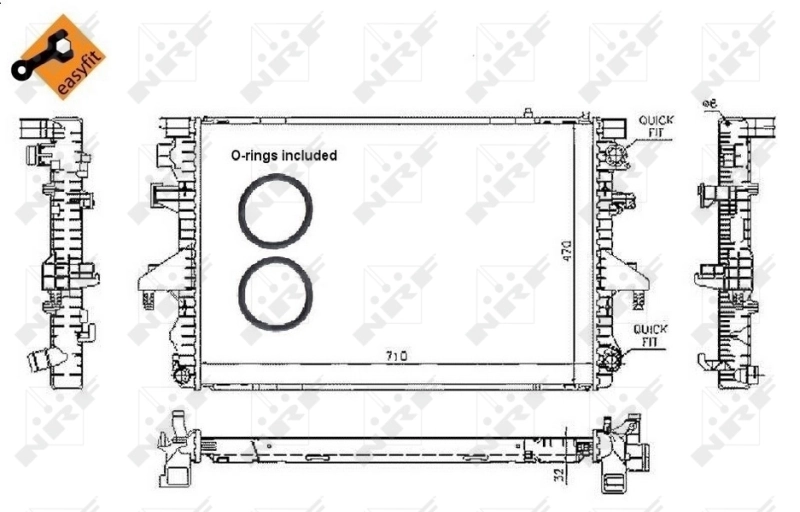 Radiador 53795 NRF