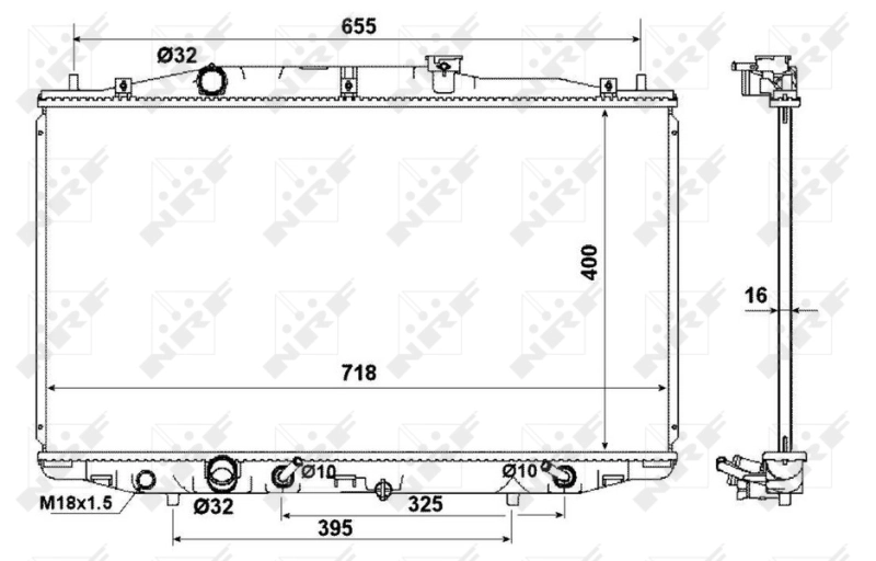 Radiador 53970 NRF