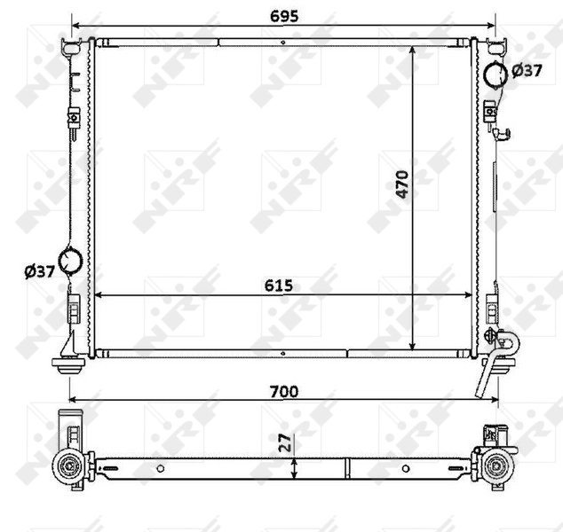53928 NRF Refrigeración del motor