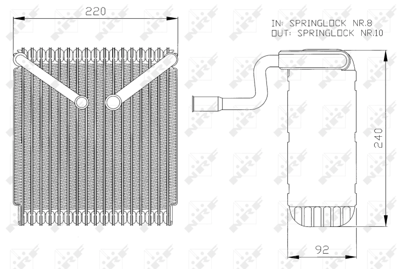  Evaporador de aire acondicionado Ford Mondeo 2