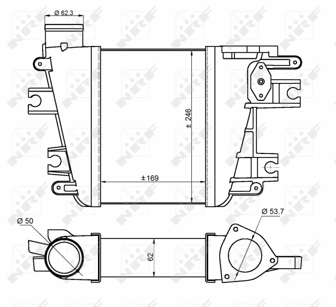 Intercooler 30384 NRF
