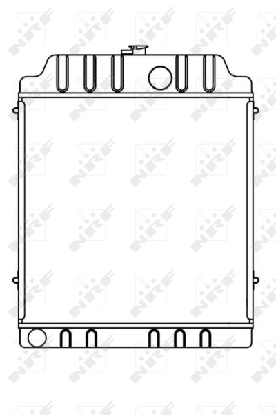 Radiador 1695721M2 Massey Ferguson