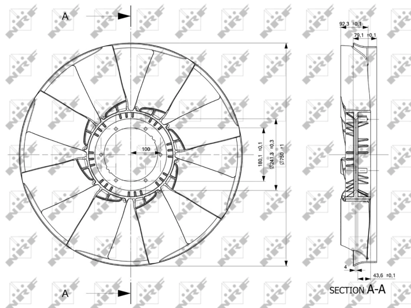A0032054506 Mercedes Ventilador del radiador
