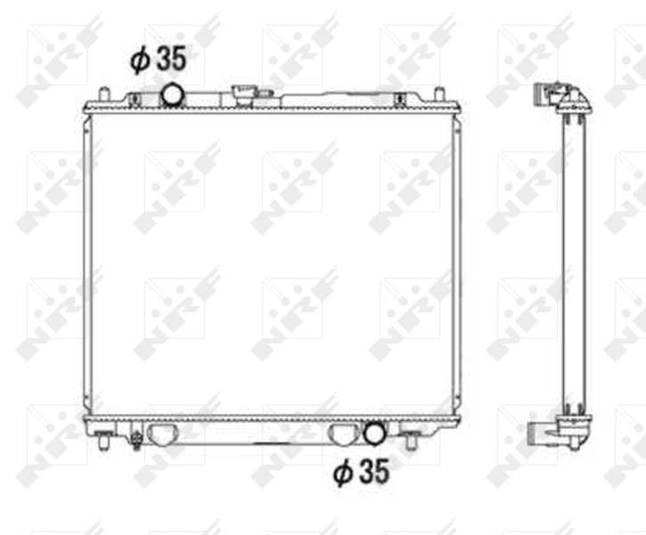 Radiador ADC49853 Blue Print