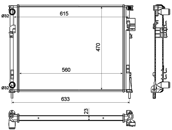 Radiador 58333 NRF
