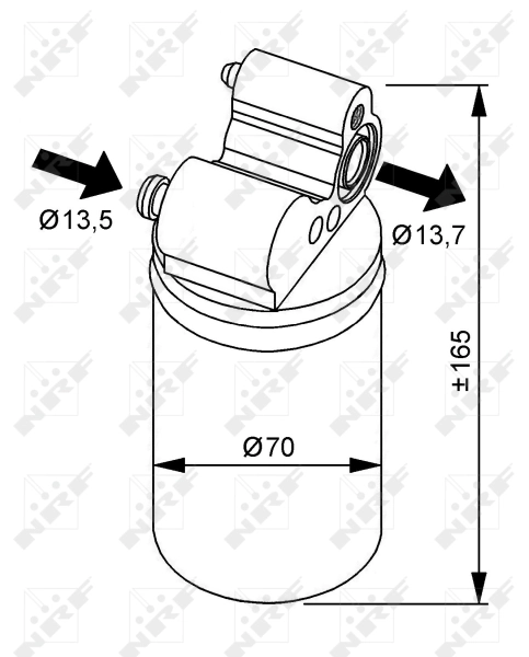 Filtro deshidratador 33313 NRF