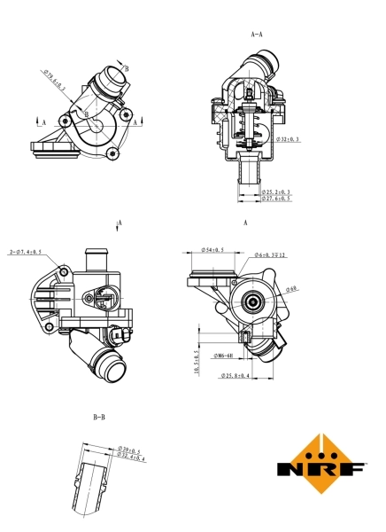  Caja de termostato Seat Exeo 