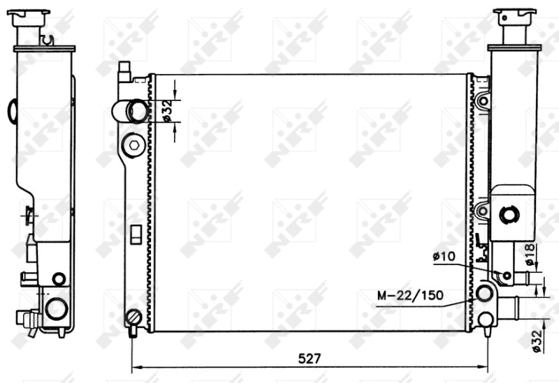 Radiador 58776 NRF